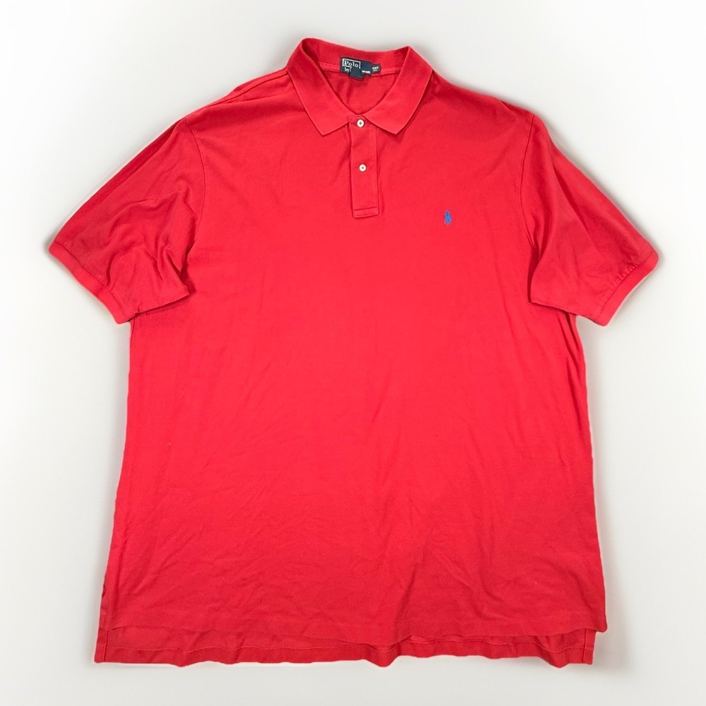 Polo Ralph Lauren Polo Shirt Mens 4XLT Big Red Blue Pony Golf Rugby Adult Men